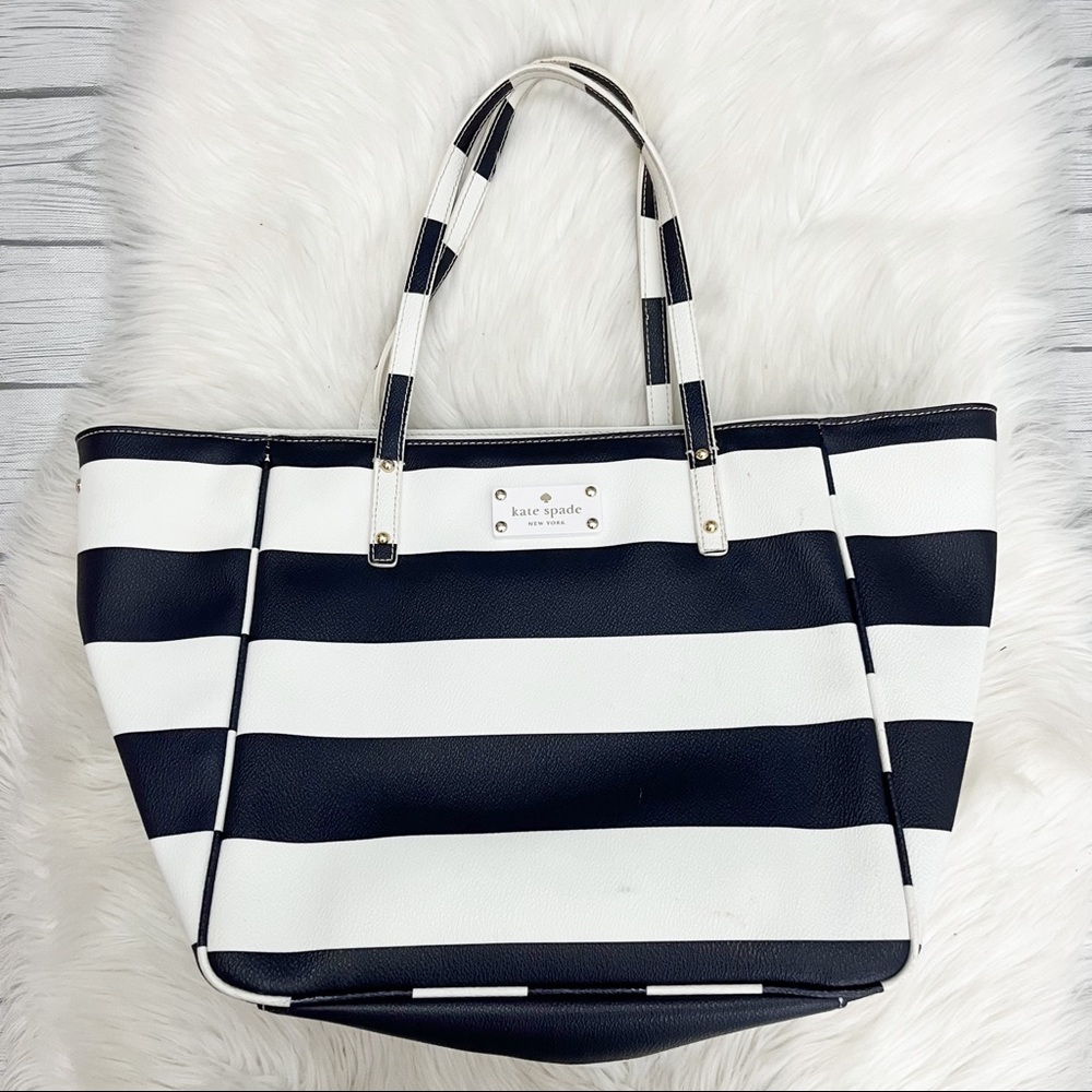 Kate Spade High Falls Sidney Tote white/Cream Navy